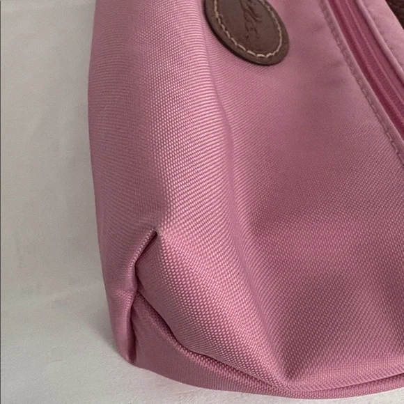 Longchamp Cosmetic Pouch with Leather Handle 🩷🤎🩷 - Picture 7 of 12